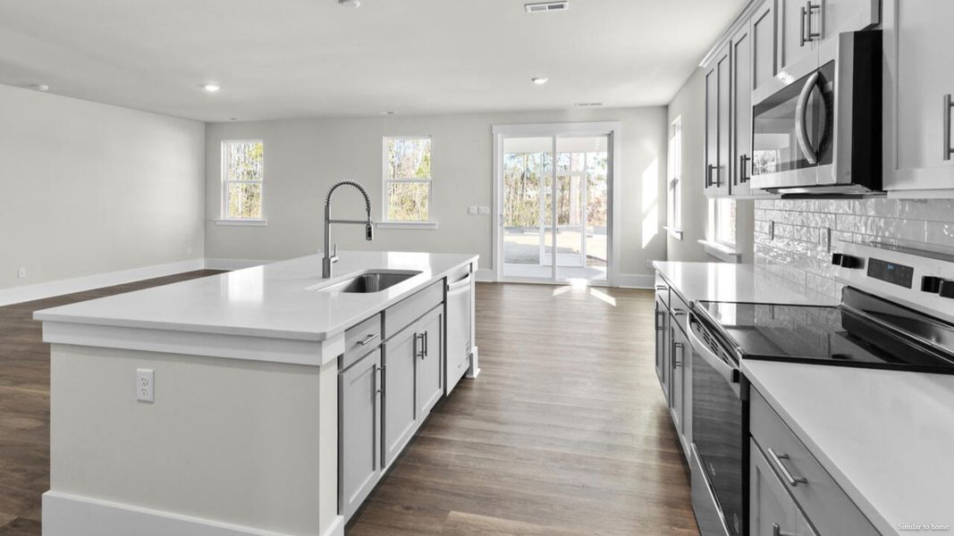 Furnished interior view inside a new home in The Haven at Indigo Preserve, Leland (Image 8).