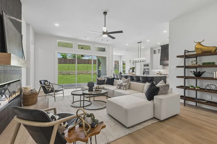 Furnished interior view inside a new home in The Vines, Haslet (Image 3).