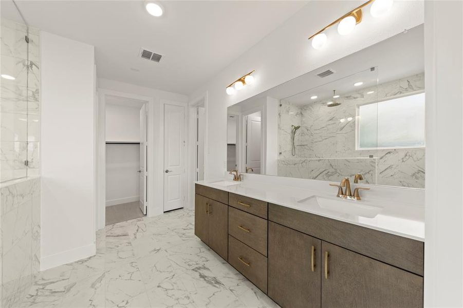 Furnished interior view inside a new home in Inspiration Collection at Union Park, Little Elm (Image 10).