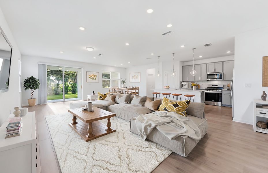 Furnished interior view inside a new home in Riverwood, Zephyrhills (Image 8).