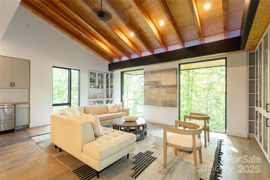 Furnished interior view inside a new home in , Clover (Image 12).