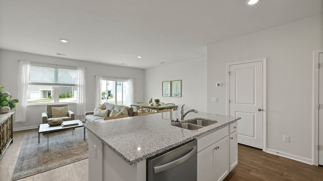 Representative furnished interior of a home built from the DAVIS by D.R. Horton in Carolina Groves Townhomes, Moncks Corner (Image 7).