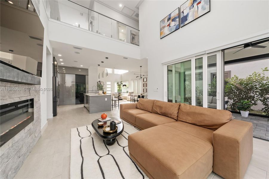 Furnished interior view inside a new home in , Davenport (Image 8).