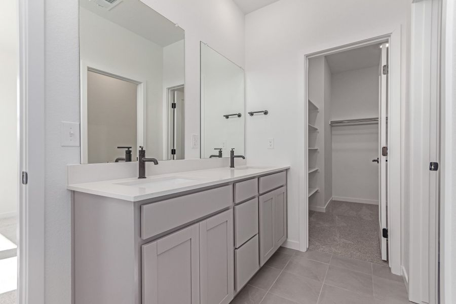 Furnished interior view inside a new home in Painted Prairie, Aurora (Image 11). Furnished interior view inside a new home in Painted Prairie, Aurora (Image 11).