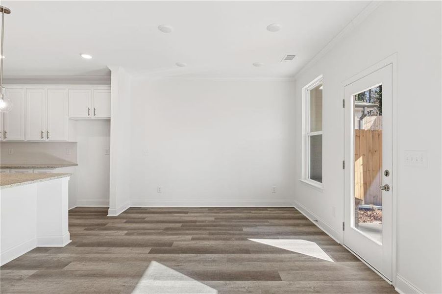 Spacious, unfurnished interior of a new home in Mulberry Summit, Flowery Branch (Image 14). Spacious, unfurnished interior of a new home in Mulberry Summit, Flowery Branch (Image 14).
