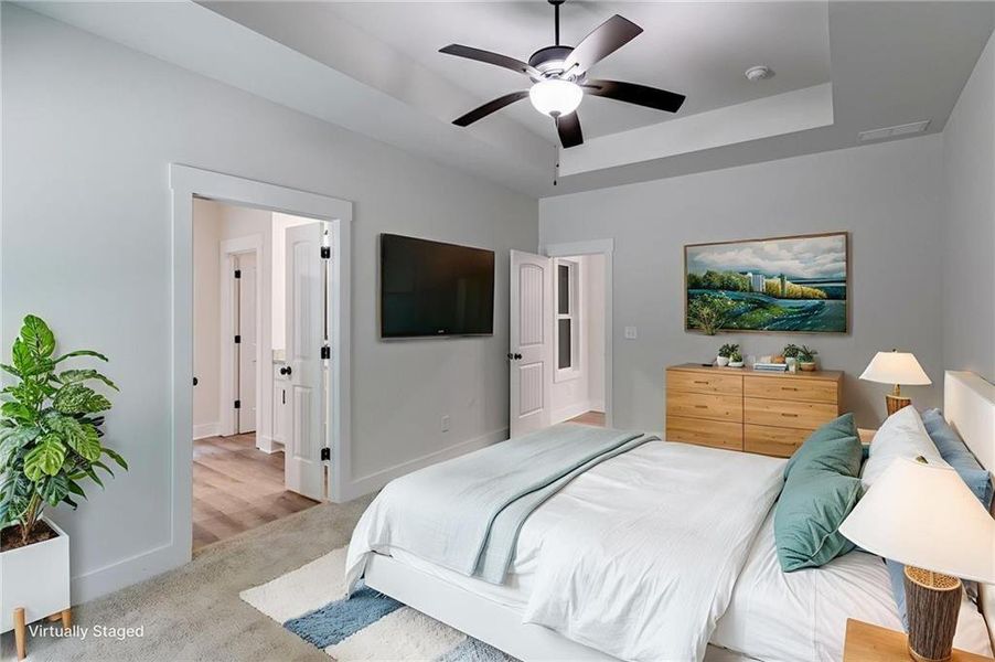 Furnished interior view inside a new home in , Silver Creek (Image 11). Furnished interior view inside a new home in , Silver Creek (Image 11).