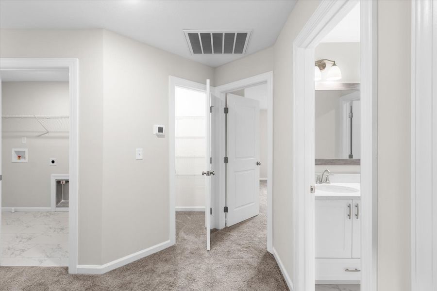 Upstairs Hallway | 250 Prominence Drive in Tillery Park Upstairs Hallway | 250 Prominence Drive in Tillery Park