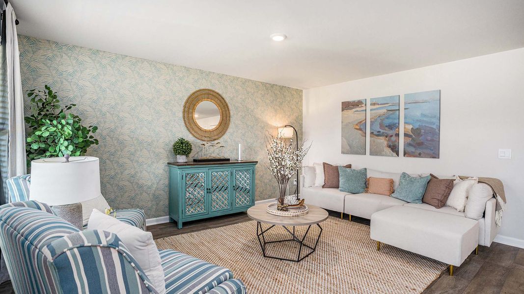 Furnished interior view inside a new home in Stanbury Creek, Supply (Image 3).