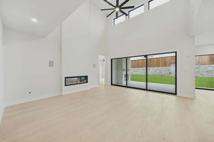 Representative unfurnished interior of a home built from the Danville by Chesmar Homes in Canyon Falls, Argyle (Image 16).