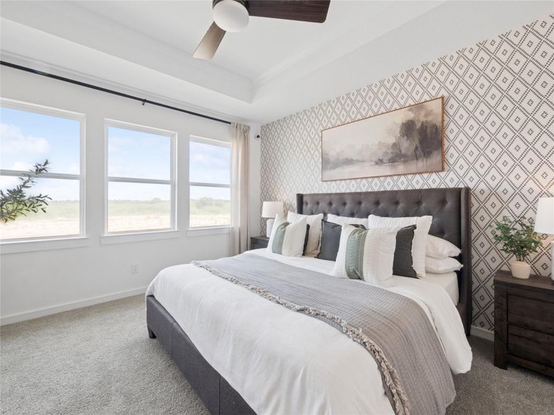 Spacious primary suite (*Photo not of actual home and used for illustration purposes only.)