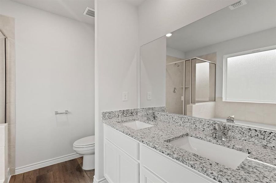 Furnished interior view inside a new home in Burgess Meadows, Cleburne (Image 5). Furnished interior view inside a new home in Burgess Meadows, Cleburne (Image 5).