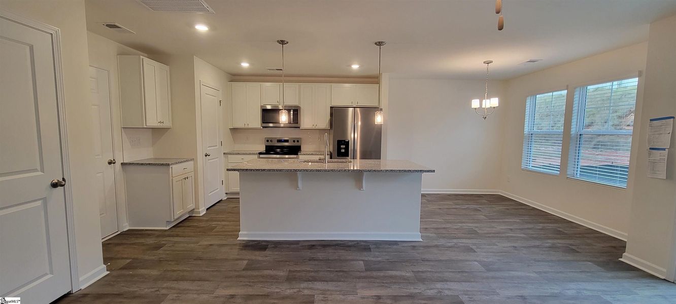 Furnished interior view inside a new home in Hazelwood, Boiling Springs (Image 3). Furnished interior view inside a new home in Hazelwood, Boiling Springs (Image 3).