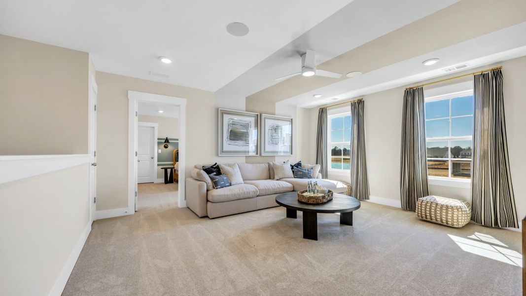 Furnished interior view inside a new home in Oak Bend, James Island (Image 14).