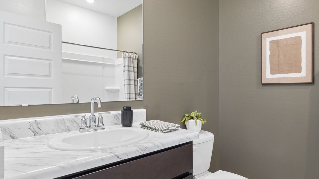 Representative interior finishes for a home built from the Denton by D.R. Horton in Radiance at Superstition Vistas, Apache Junction (Image 23).