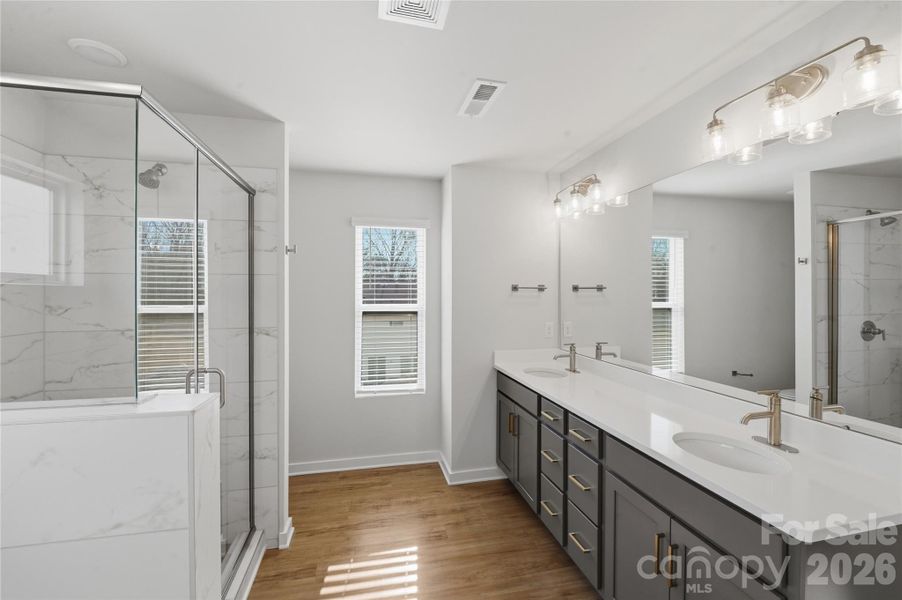 Furnished interior view inside a new home in , Charlotte (Image 10).