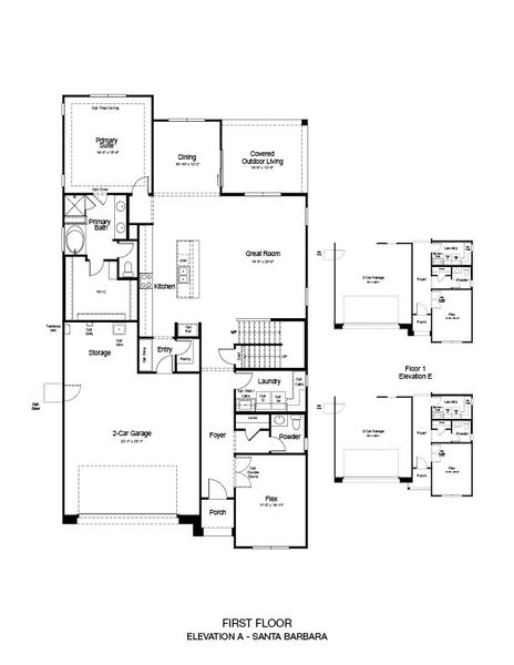 2D floor plan layout of this home in Artisan at Asante, Surprise, AZ (Image 3).