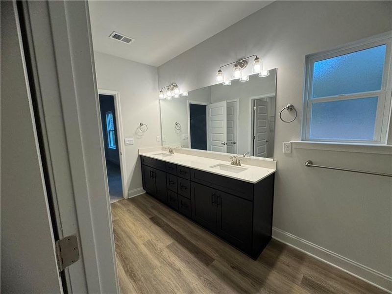 Furnished interior view inside a new home in The Fields of Walnut Creek, Pendergrass (Image 4).