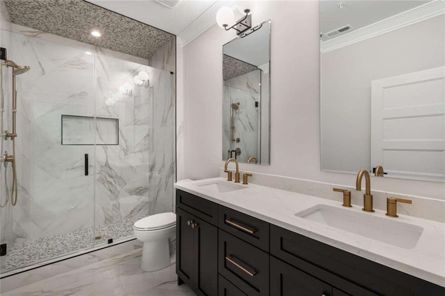 Furnished interior view inside a new home in , Alpharetta (Image 11). Furnished interior view inside a new home in , Alpharetta (Image 11).