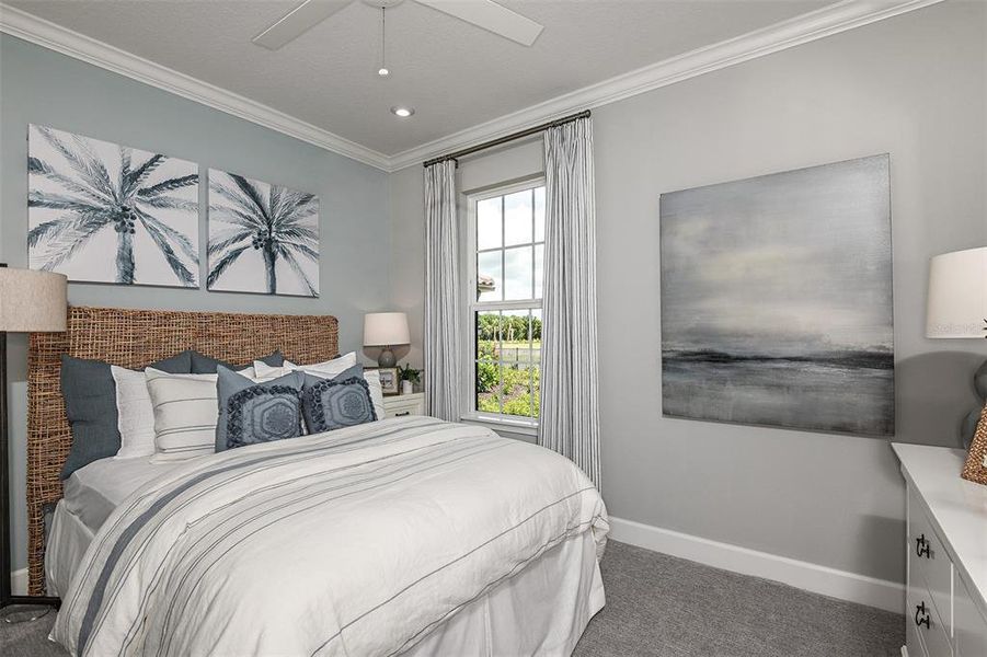 Furnished interior view inside a new home in Esplanade at Wellen Park, Englewood (Image 15).