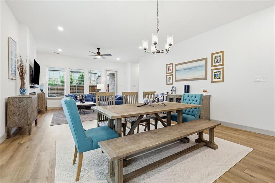 Furnished interior view inside a new home in Estates at Stacy Crossing, McKinney (Image 6).