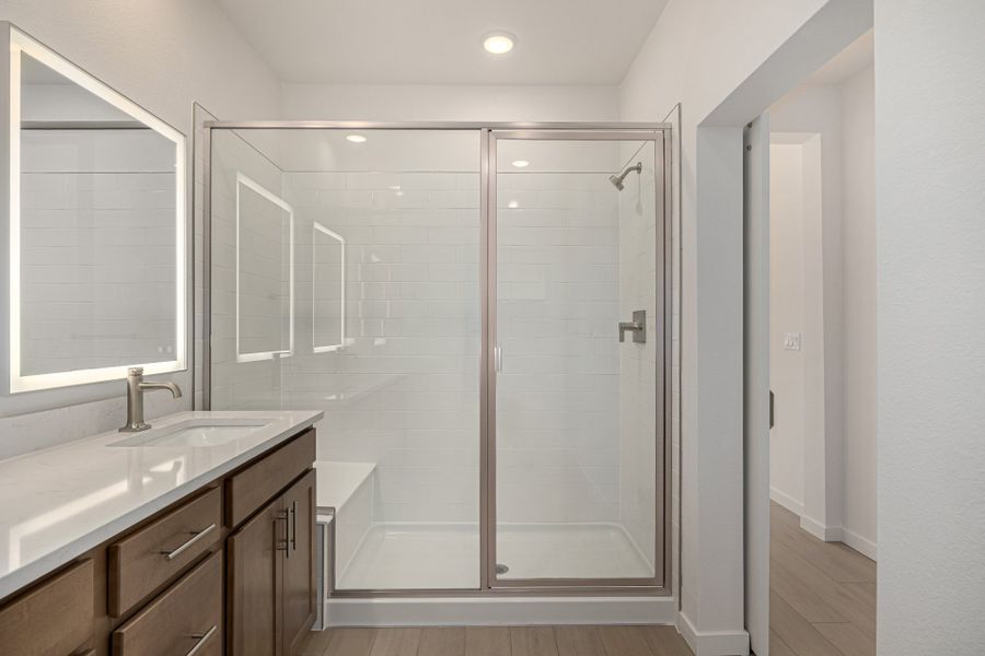 Furnished interior view inside a new home in The Residences at Victory Ridge, Colorado Springs (Image 8). Furnished interior view inside a new home in The Residences at Victory Ridge, Colorado Springs (Image 8).