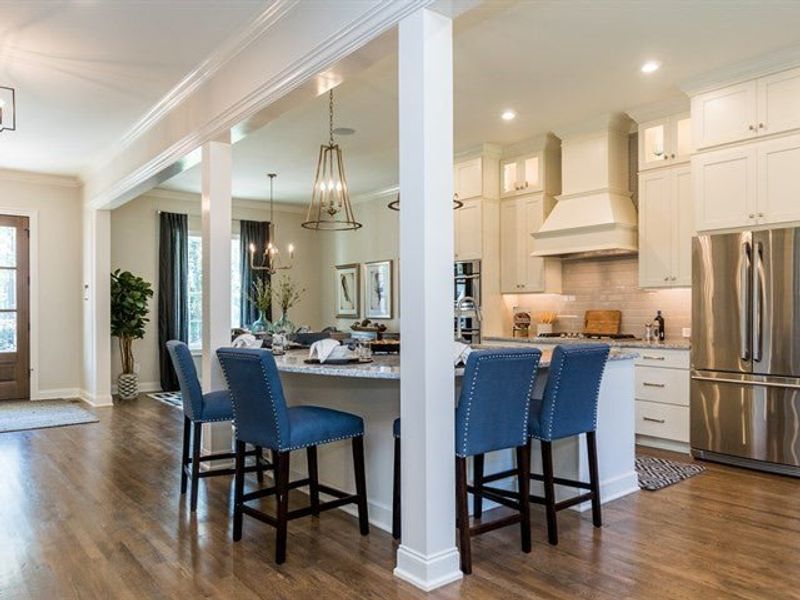 Representative furnished interior of a home built from the Whitaker by Homes by Dickerson in Cattail, Clayton (Image 11).