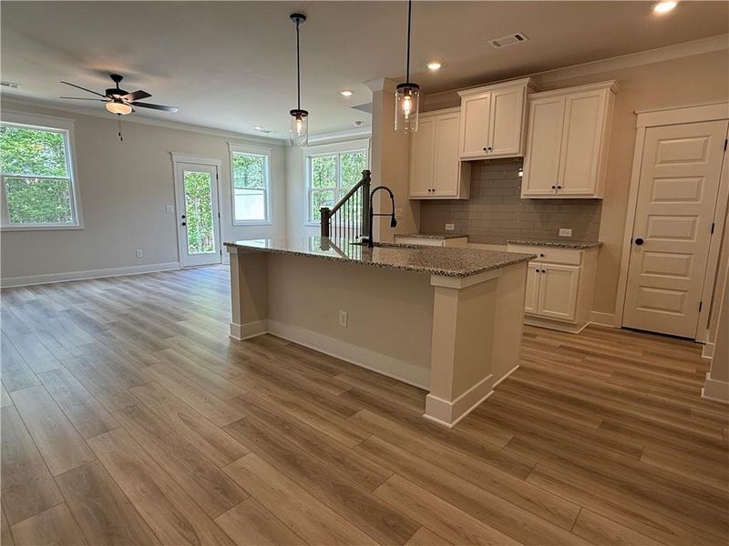 Furnished interior view inside a new home in The Towns at Auburn Station East, Auburn (Image 4).