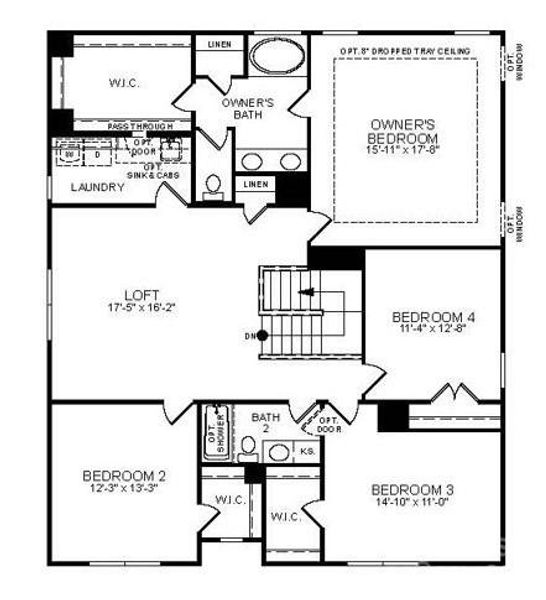 Second floor layout