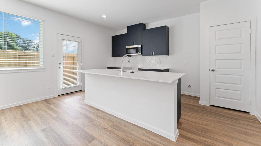 Furnished interior view inside a new home in Alaia Crossing, Houston (Image 1). Furnished interior view inside a new home in Alaia Crossing, Houston (Image 1).