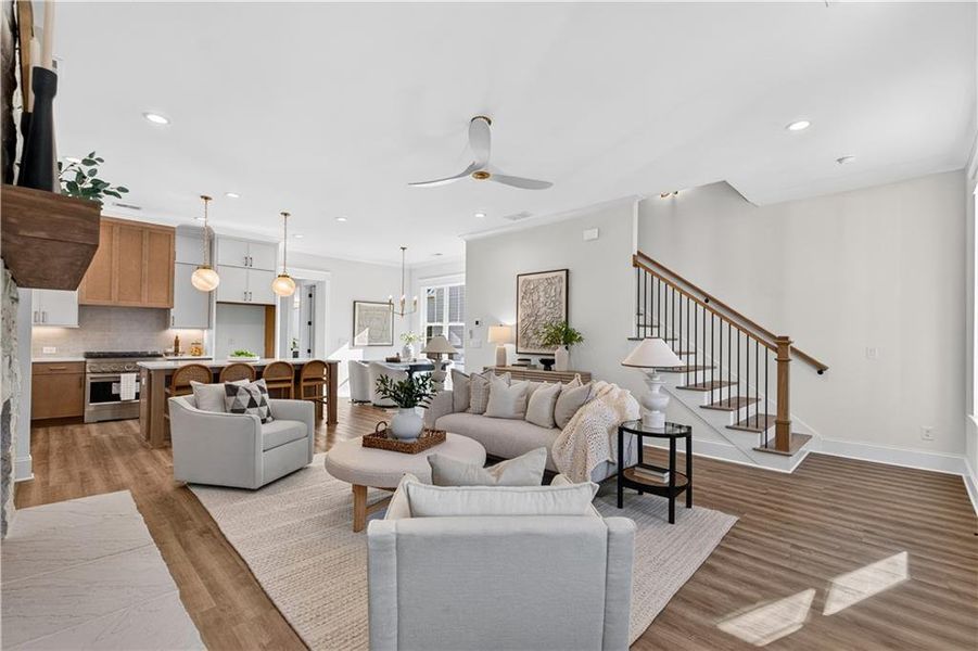 Furnished interior view inside a new home in , Marietta (Image 14).