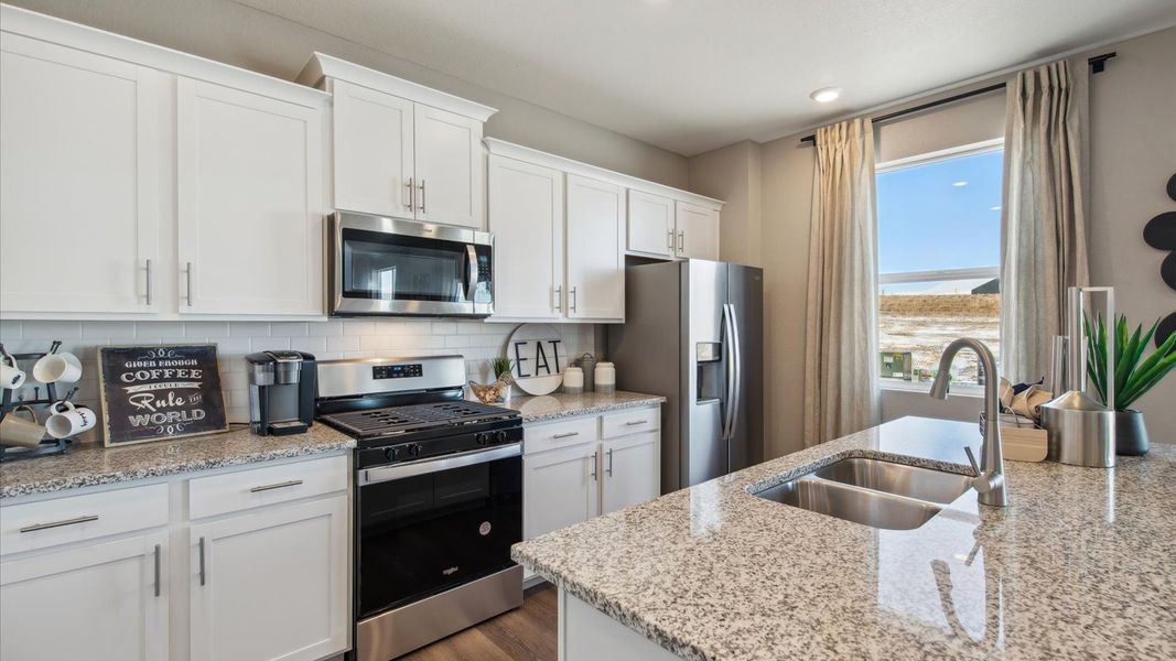 Furnished interior view inside a new home in Lakeside Canyon, Mead (Image 7).