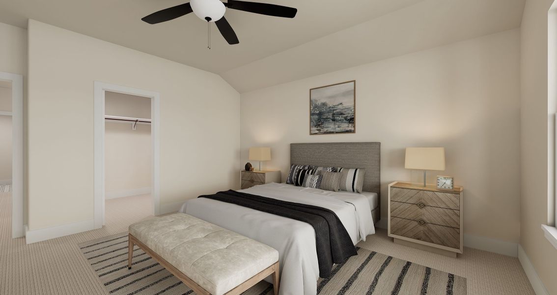 Representative furnished interior of a home built from the Landau by Tri Pointe Homes in Painted Tree, McKinney (Image 11).