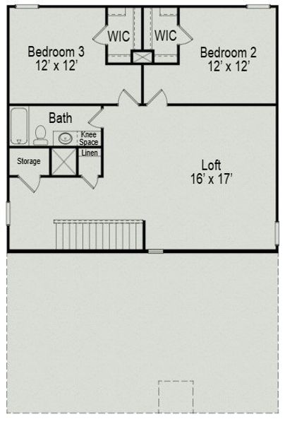 2D floor plan layout of this home in Winston Place, Gallatin, TN (Image 5).