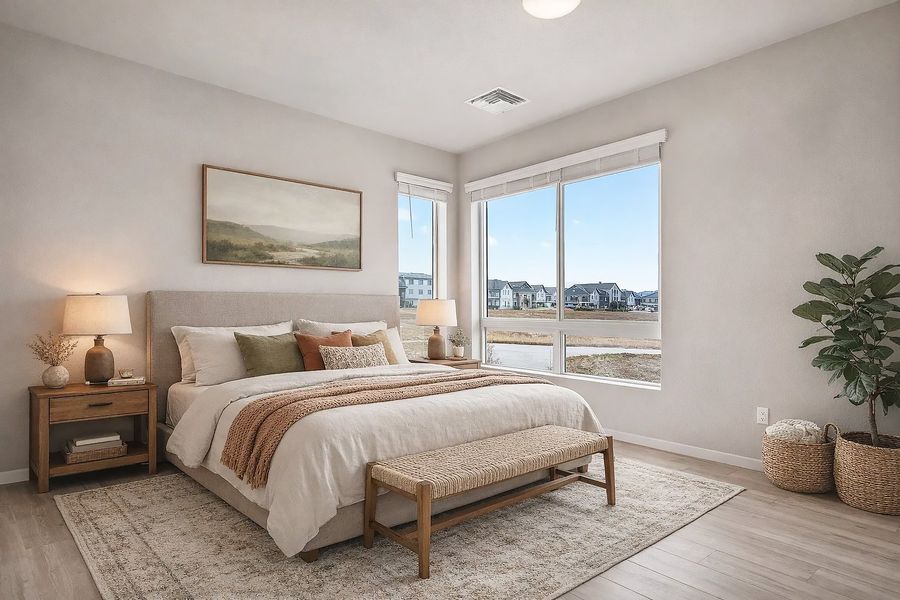 Furnished interior view inside a new home in Gateway Commons, Denver (Image 10).