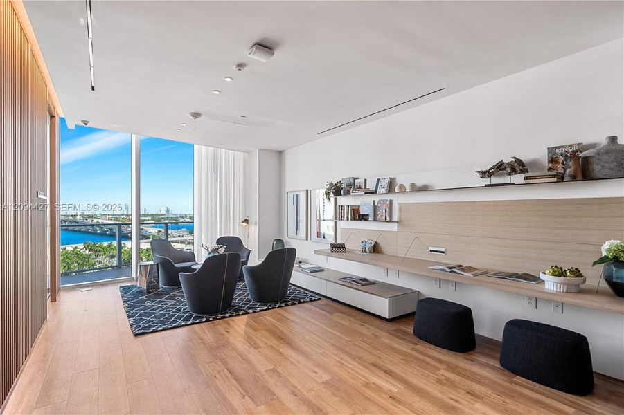 Furnished interior view inside a new home in , Miami (Image 17).
