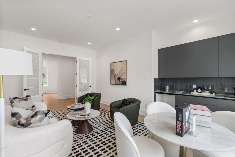 Furnished interior view inside a new home in , Houston (Image 18).