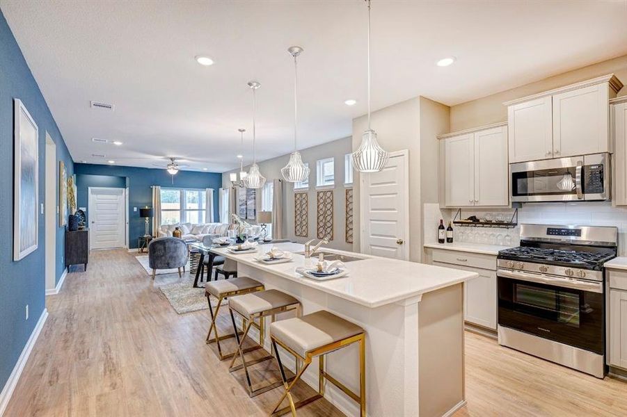Furnished interior view inside a new home in , Crowley (Image 8).