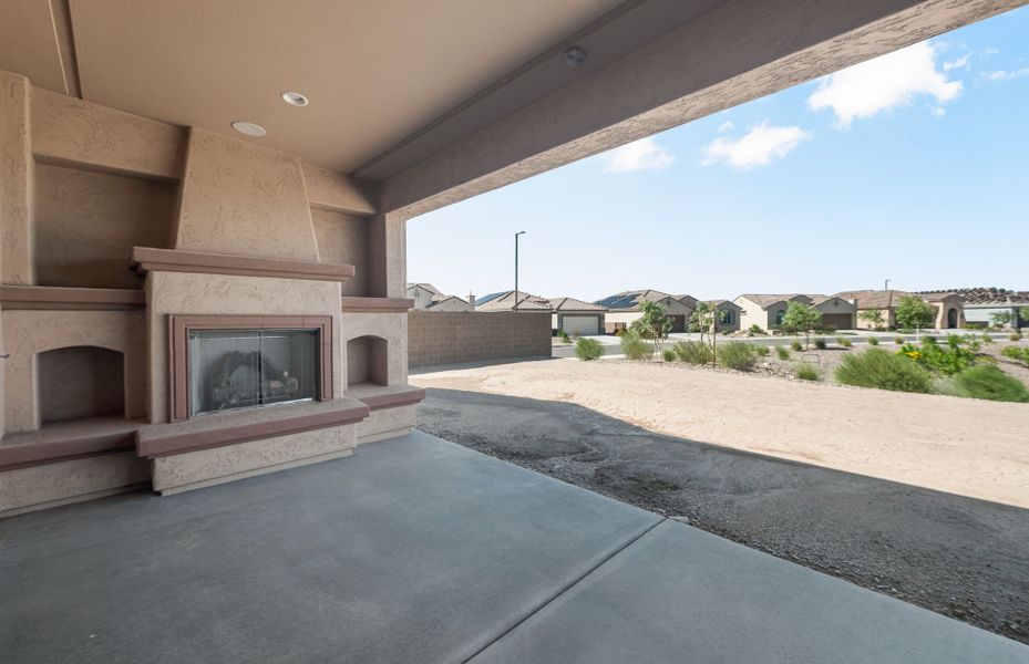 Exterior details and patio area of a home in Sun City Anthem at Merrill Ranch, Florence (Image 3).