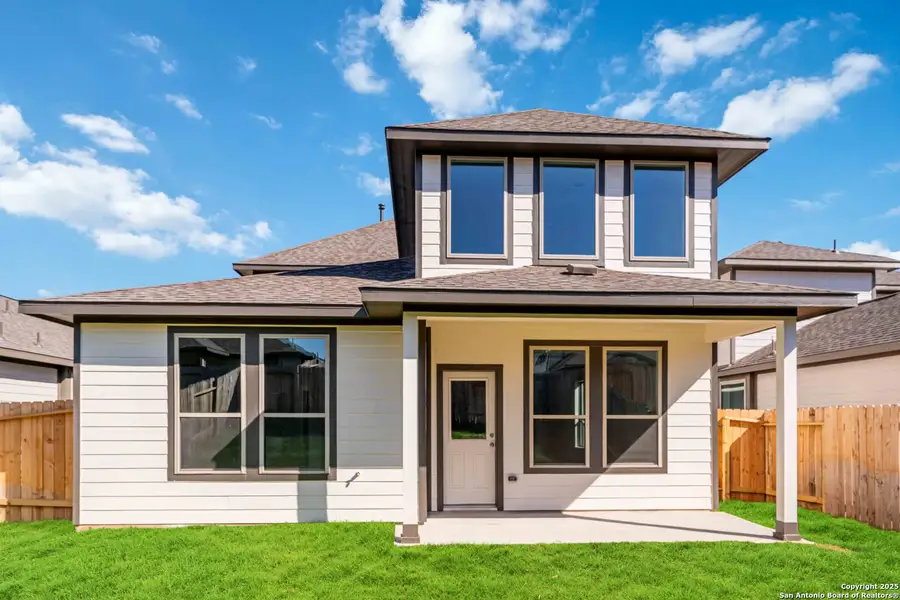 Exterior details and patio area of a home in Katzer Ranch, Converse (Image 3). Exterior details and patio area of a home in Katzer Ranch, Converse (Image 3).