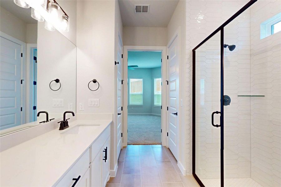 Furnished interior view inside a new home in Cedar Brook, Leander (Image 7).