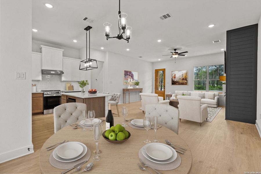 Furnished interior view inside a new home in , La Vernia (Image 9). Furnished interior view inside a new home in , La Vernia (Image 9).