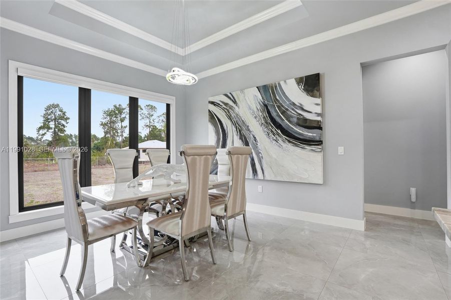 Furnished interior view inside a new home in , Naples (Image 8).