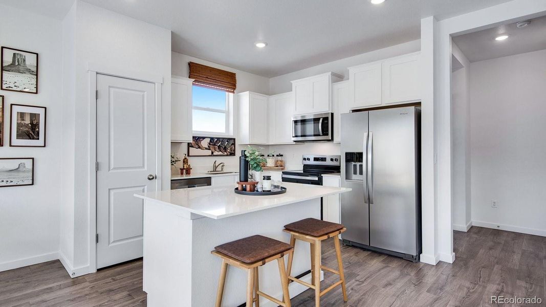 Furnished interior view inside a new home in The Ridge at Lorson Ranch, Colorado Springs (Image 15).