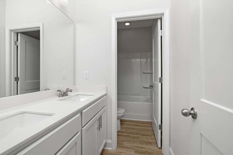 Furnished interior view inside a new home in Maddox Landing, Hoschton (Image 10).