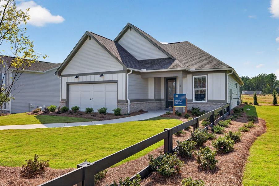 Representative exterior photo of a completed home built from the Mainstay by Pulte Homes in Everhour, Newnan, GA (Image 26).