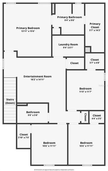 2D floor plan layout of this home in Hawkstone, Lithia, FL (Image 6).