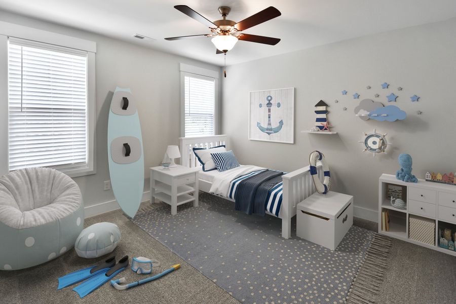 Representative furnished interior of a home built from the Armstrong by Stevens Fine Homes in Parkwood Estates, Leland (Image 16).