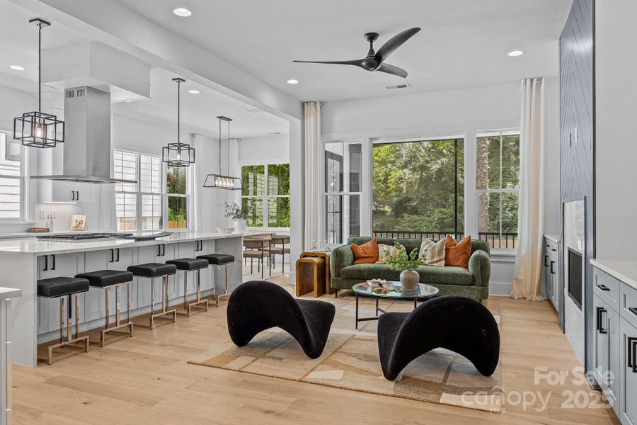 Furnished interior view inside a new home in , Charlotte (Image 14).