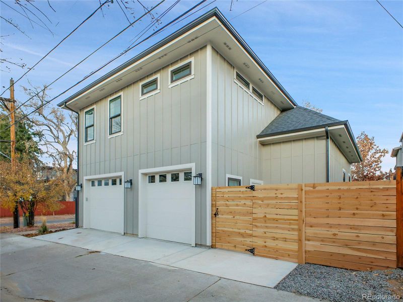 Exterior details and patio area of a home in , Denver (Image 25).