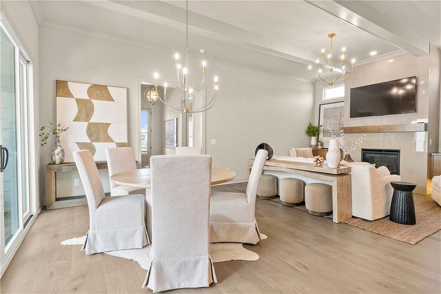 Furnished interior view inside a new home in Aberdeen, Hoschton (Image 13).